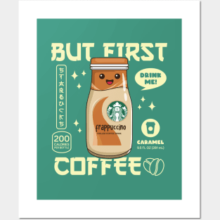 Caramel Iced Coffee for Coffee lovers and Starbucks Fans Posters and Art